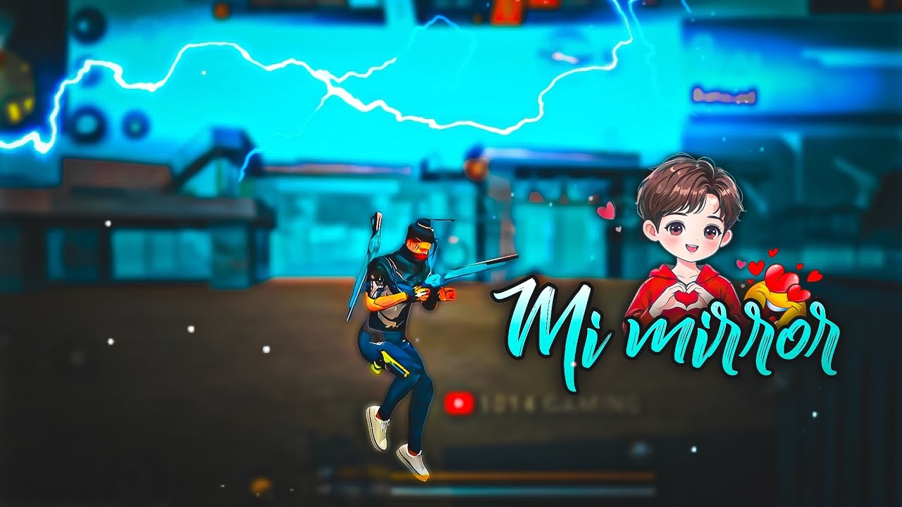 Mi mirror- ajjubhai voice song 😊 free fire montage 🔥❤️ || ff montage || ff status ❤️ 1014 Gaming ||