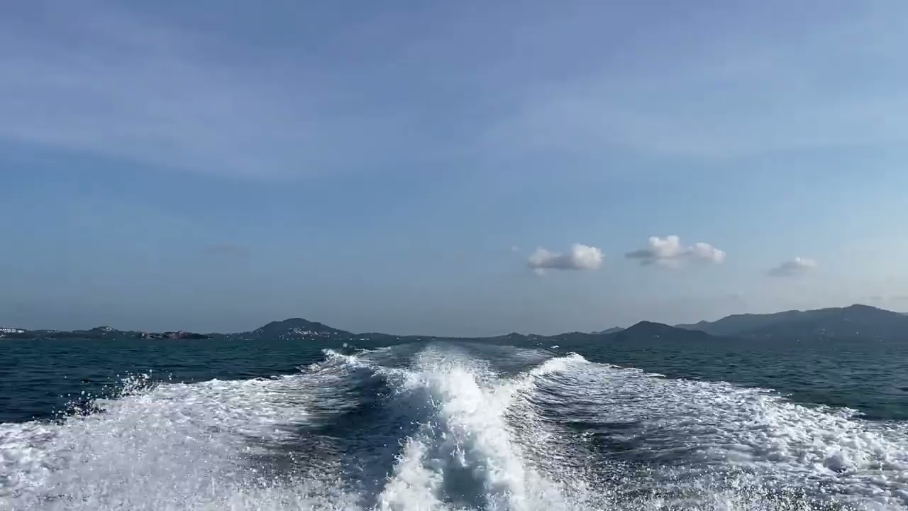 ASMR 2 Hour motor sound of a boat and waves