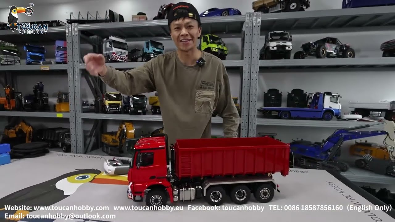 Самосвал Toucan 8x8 с гидравлическим металлическим шасси, 3 скорости, блокировка дифференциала, и...