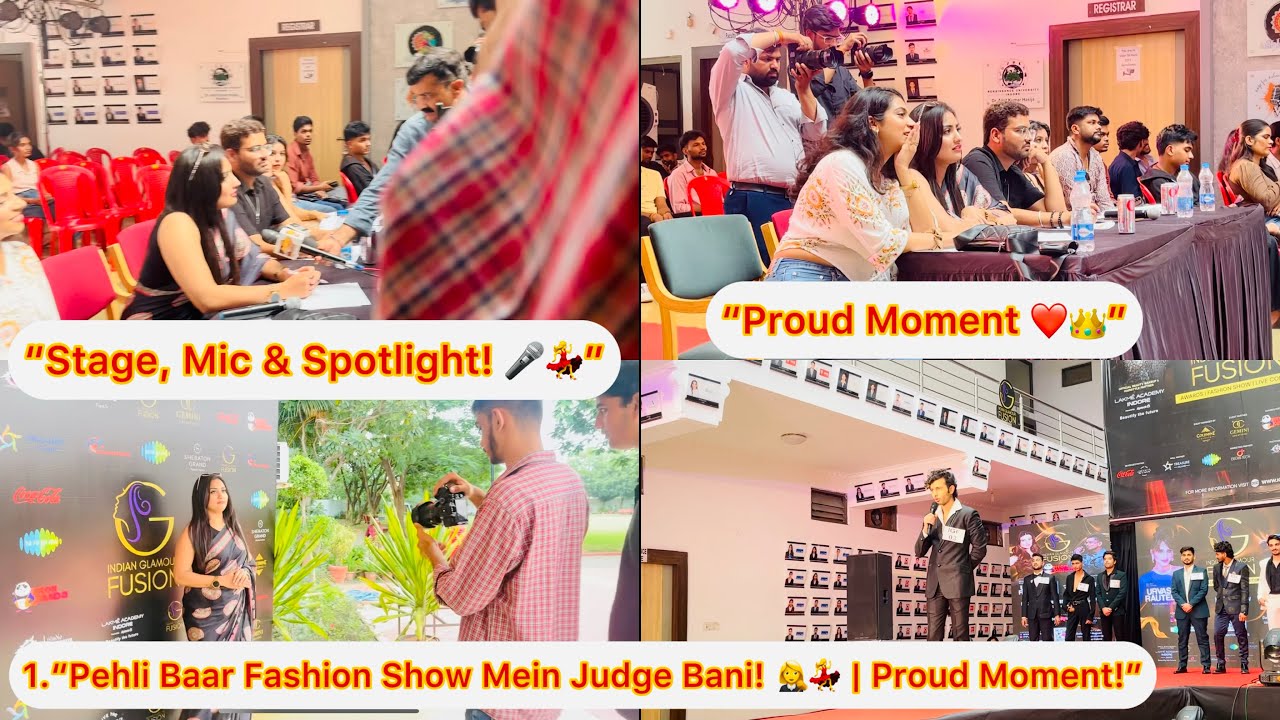 2.	“Mera Pehla Fashion Show Experience as a Judge 👠🌟 | News Mein Aayi!”