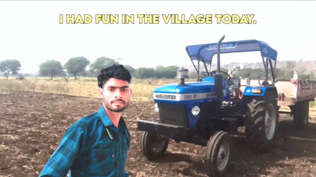 I had Fun In the village today? Gaon me trector ke mje? #1000subscriber #trector #manishvlogr7838