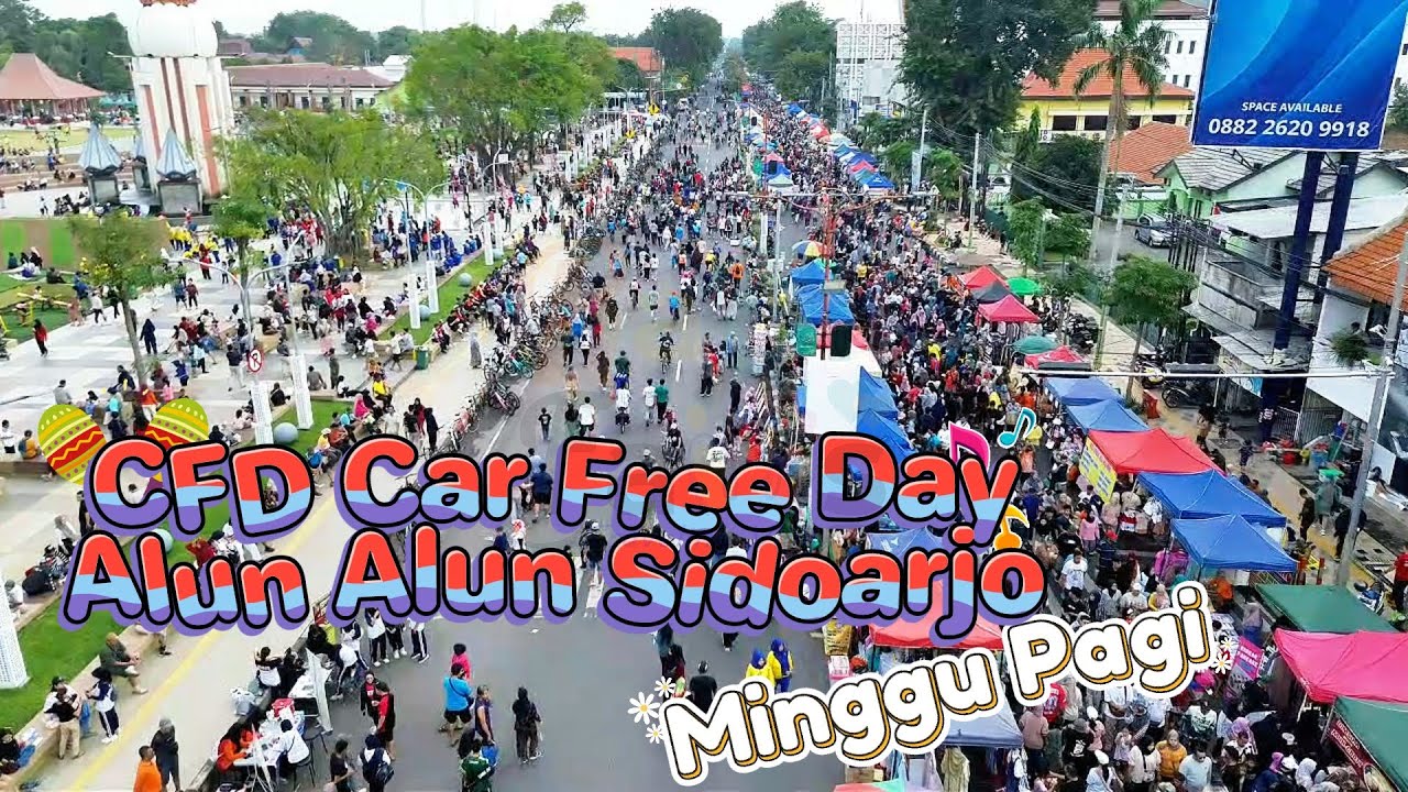 Mulai Februari 2026 Ada CFD Car Free Day Di Alun Alun Sidoarjo Setelah Selesai Di Revitalisasi