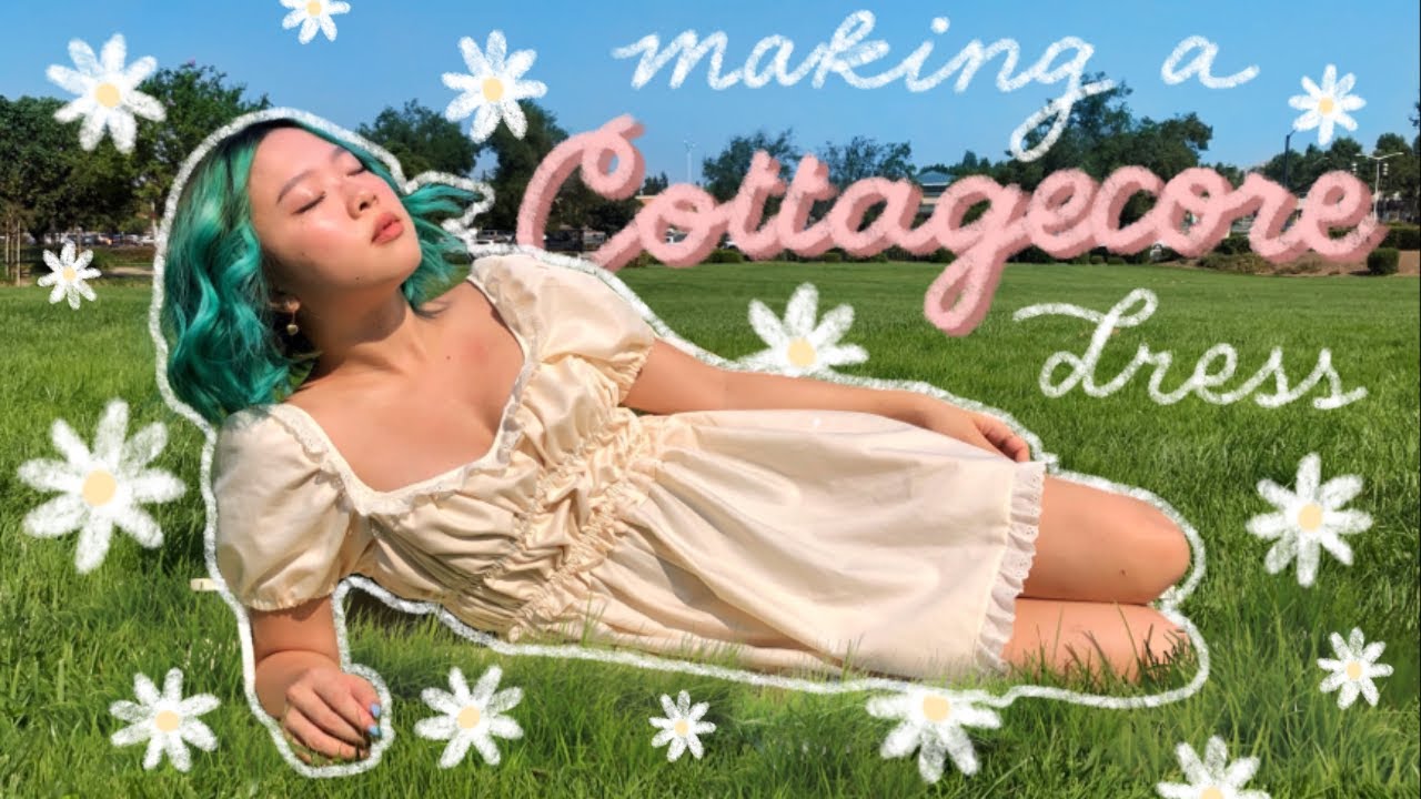 making the cottagecore dress ~of my dreams~