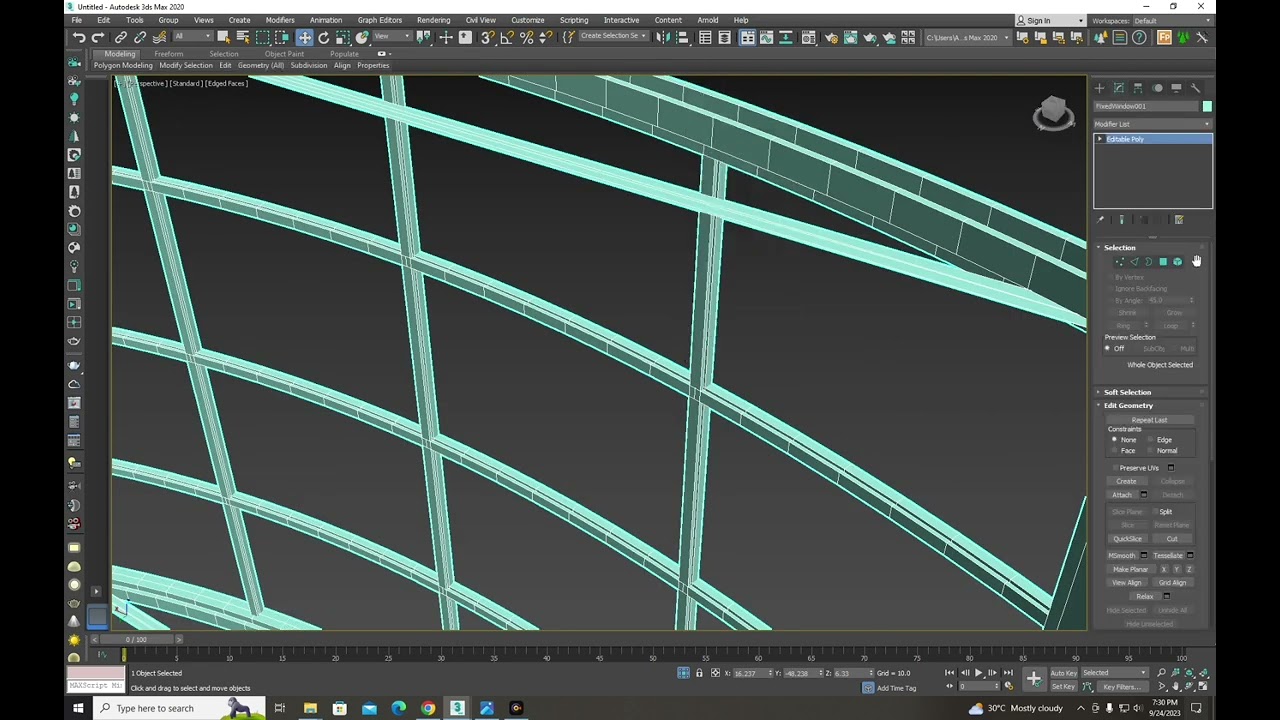 How to Create Curve Window in 3Ds Max 2020