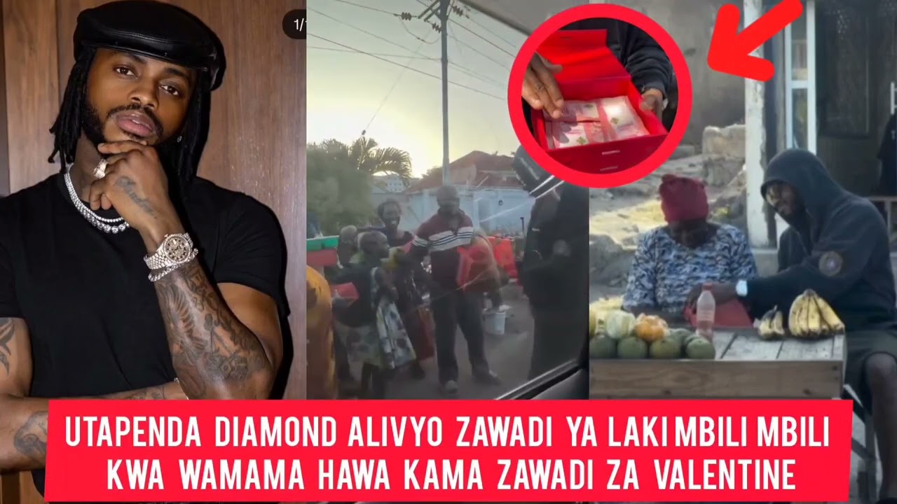 UTAPENDA: 🥰DIAMOND ALIVYO TOA LAKI BILI MBILI KAMA ZAWADI YA VALENTINE KWA WASIO JIWEZA 