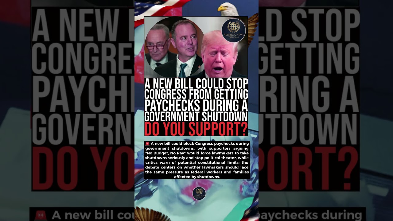🚨 Do You Support A Bill That Stops Congress Paychecks During Government Shutdown 💥 #BreakingNews #US