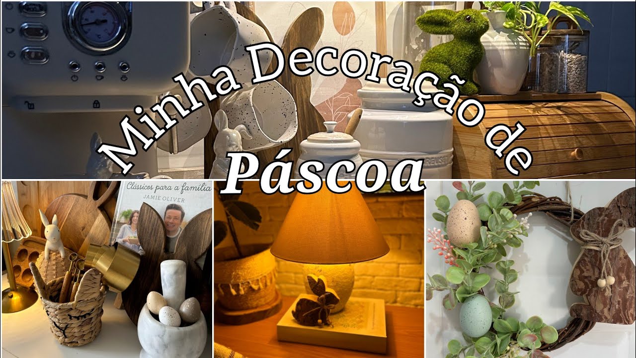 DECOREI A CASA PARA A PÁSCOA.
