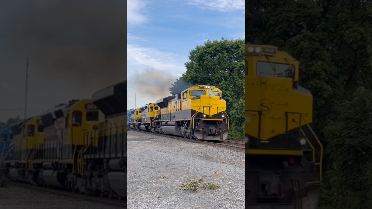 NYS&W 3634 &ldquo;America 250th Anniversary Unit&rdquo; Trailing On SU-99!!
