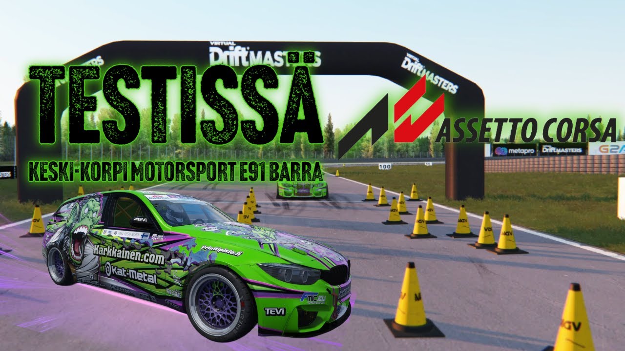│Testataan Mika Keski-Korven vanhaa BMW E91 Kilpuria Assetto Corsassa│