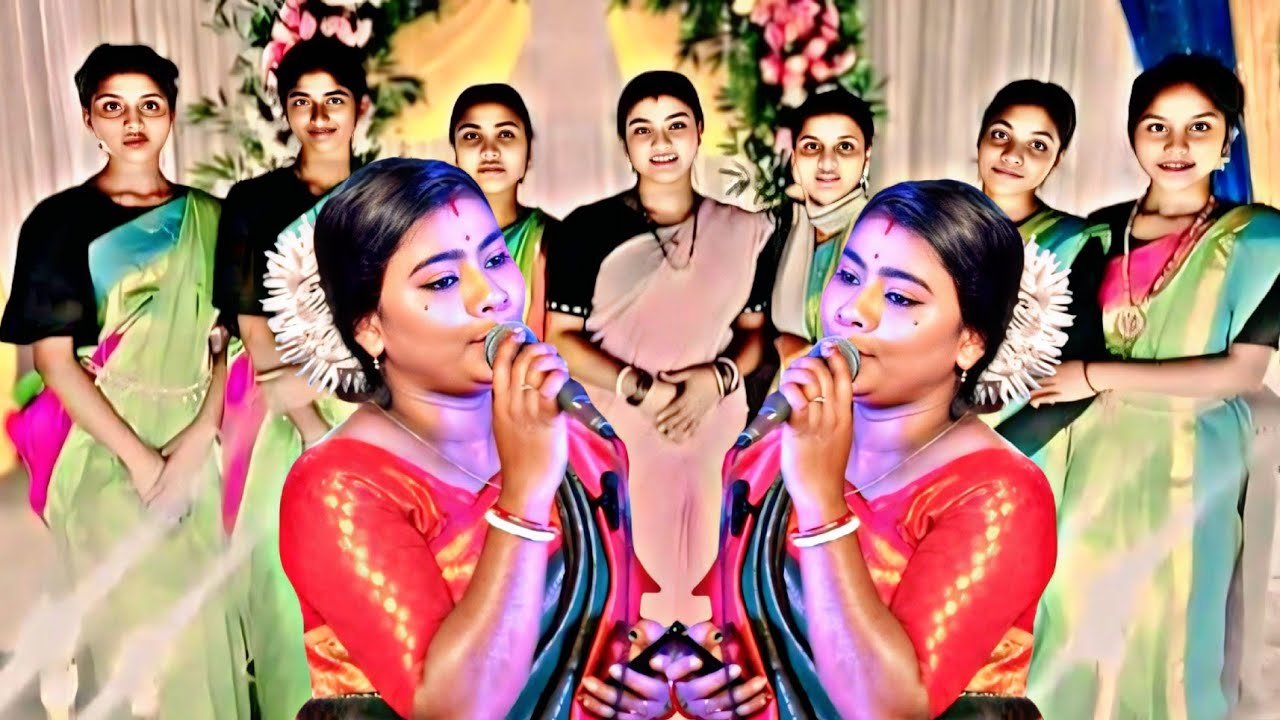 নিশি রাইতে বিয়ে বাড়ী পাগল করা গান !! শান্তা ধামাইল গান !! Santa dhamail gan !!