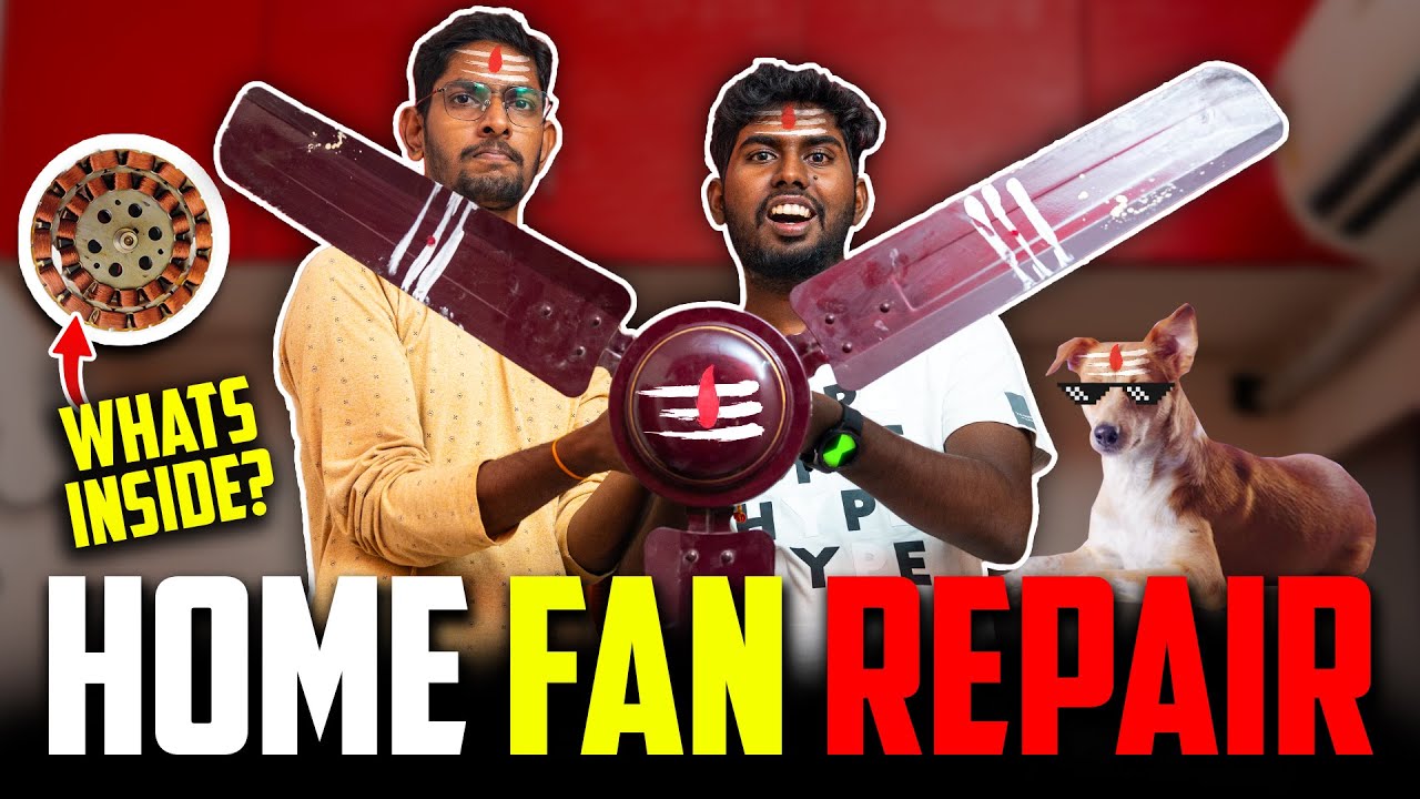 நீங்களே FAN சரி செய்யலாமா?🤔 - Ft. @engineeringfacts  How to Repair Home Ceiling Fan