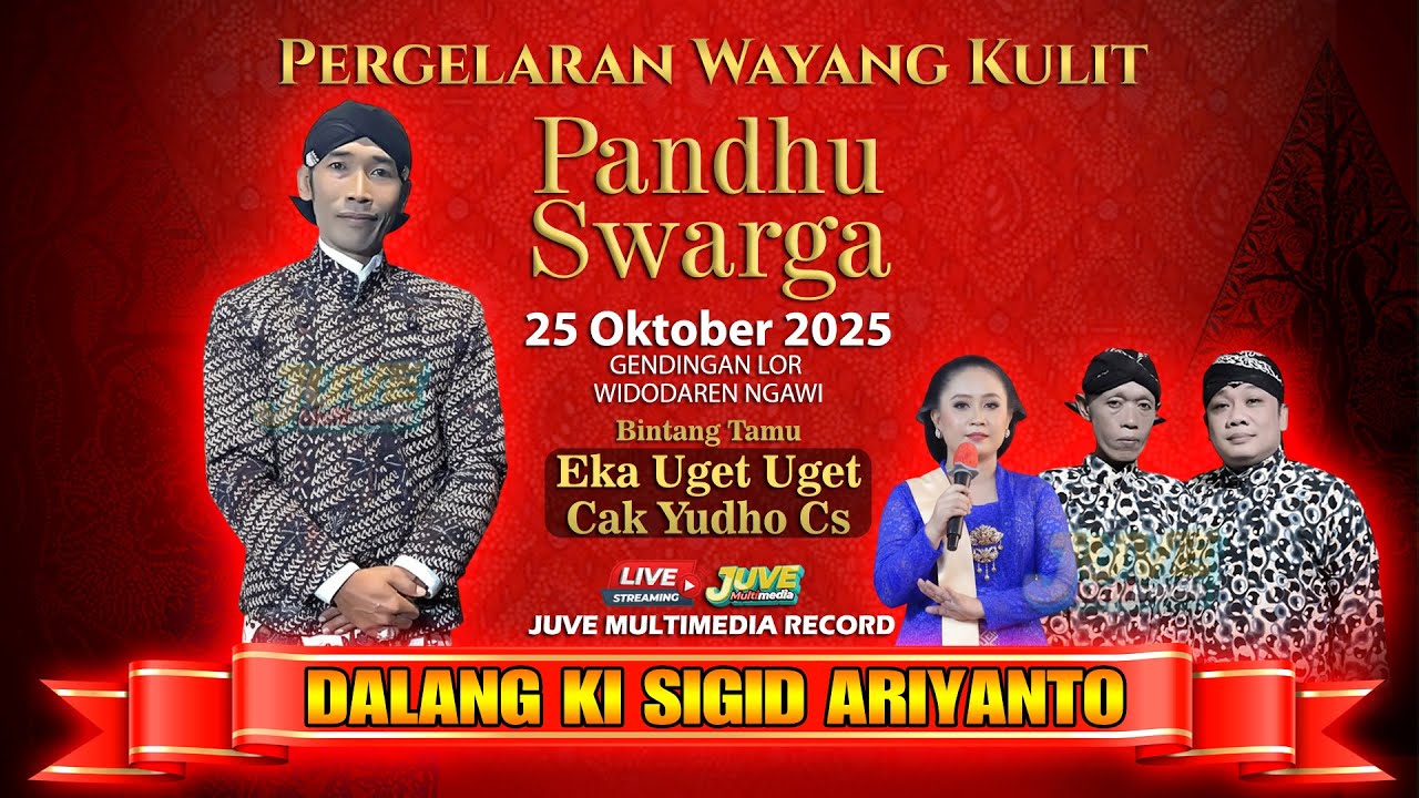 🔴 LIVE WAYANG KULIT KI SIGID ARIYANTO - EKA UGET UGET & CAK YUDHO CS - PANDU SWARGA - 25 OKT 2025