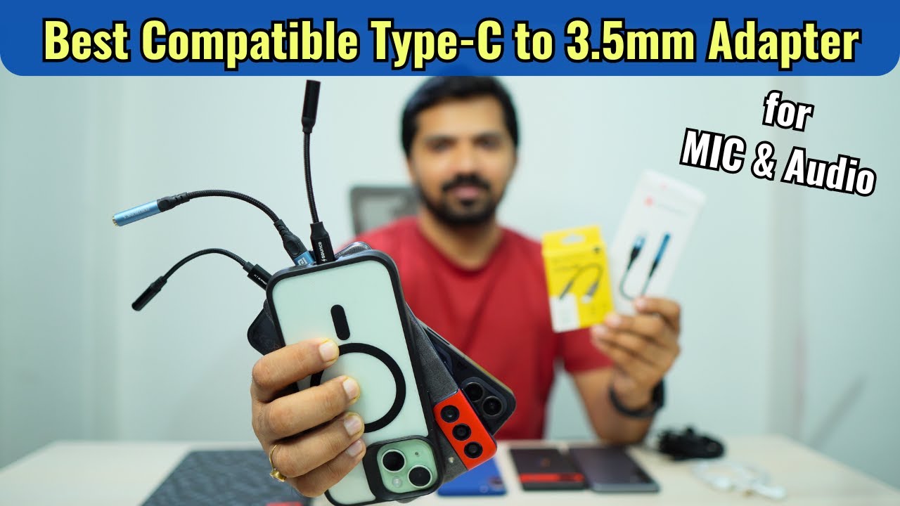 Best Compatible Type C to 3.5mm Adapter | For Samsung, iPhone, Google, Nothing, etc
