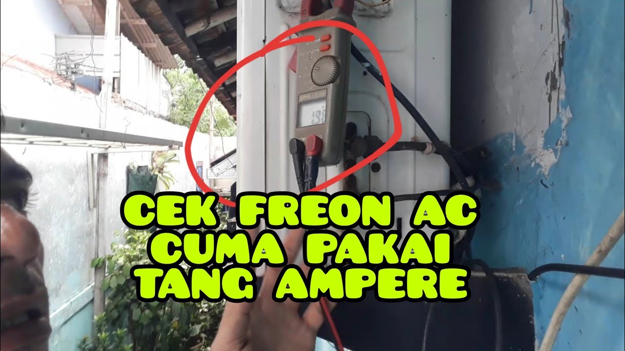 Cara cek freon pakai tang ampere & cara pasang manifold agar freon tidak terbuang