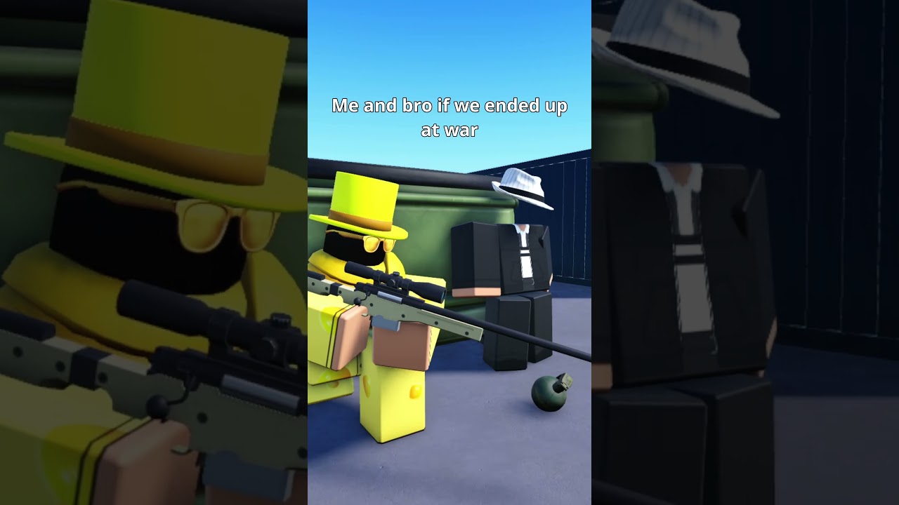 Me and bro at war | Roblox Animation