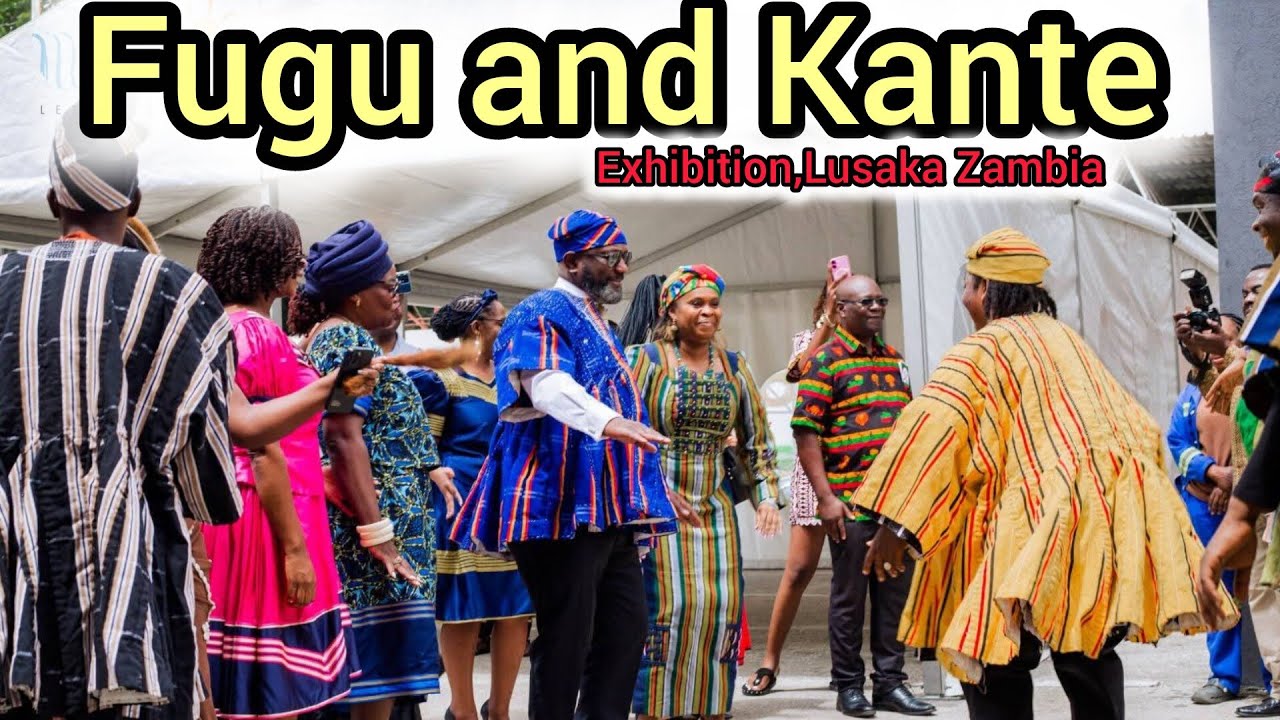Ghana exhibit Fugu or Batakari and kante in Lusaka Zambia 