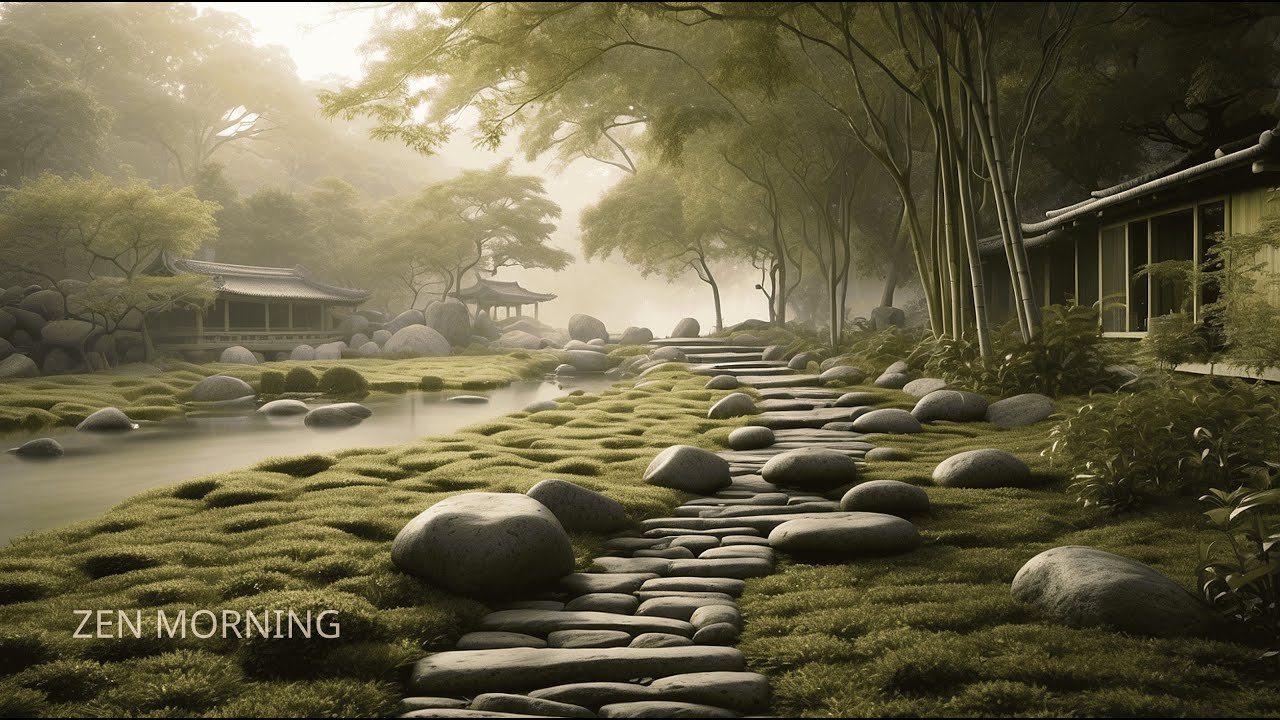 MizuSF _ Zen Morning – A Quiet Path in the Morning Mist | Gentle Floating Meditation 432Hz [1]