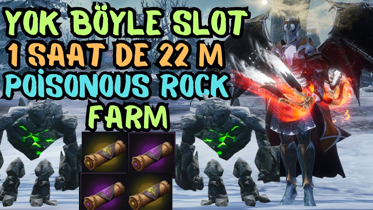RİSE ONLİNE ( YOK BÖYLE BİR  SLOT ) 22 M PARAS KASTIK / DEATVALLEY POİSONOUS ROCK SOLO OKCU FARM
