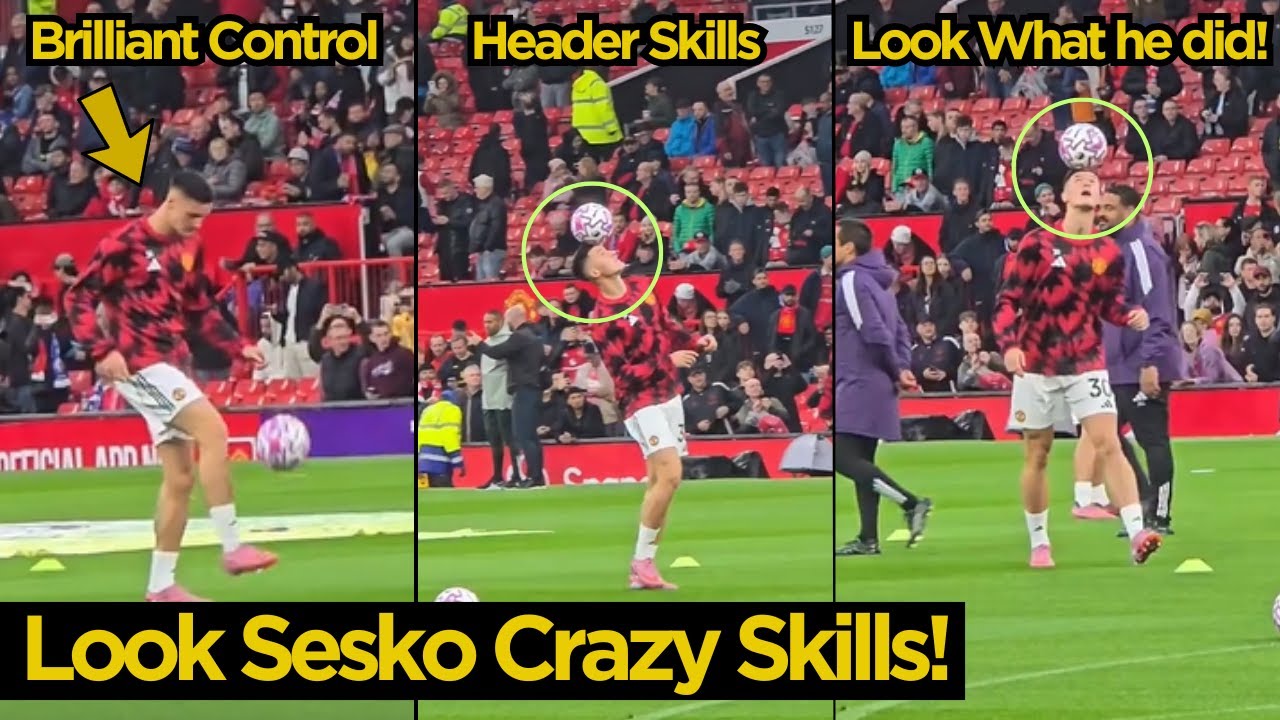 Benjamin Sesko Show Off His Juggling Skills With Brilliant Header Control Ahead Sunderland Game