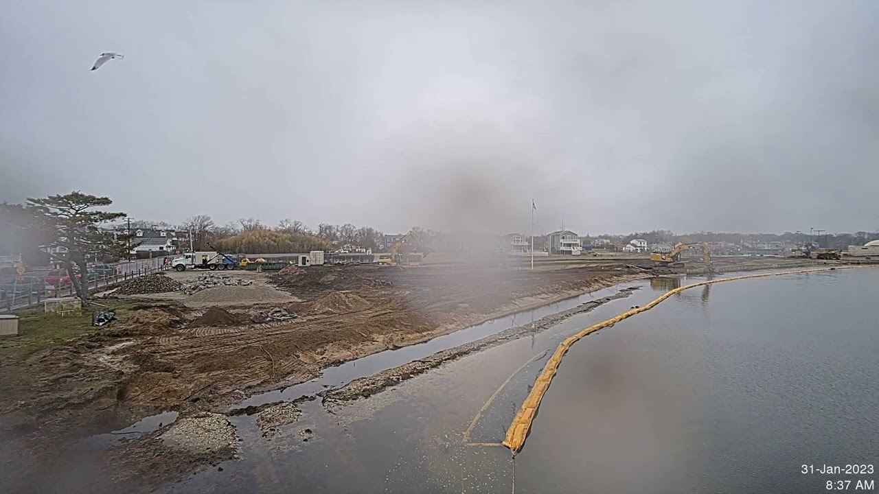 Shorefront Park Living Shoreline Timelapse through February 14