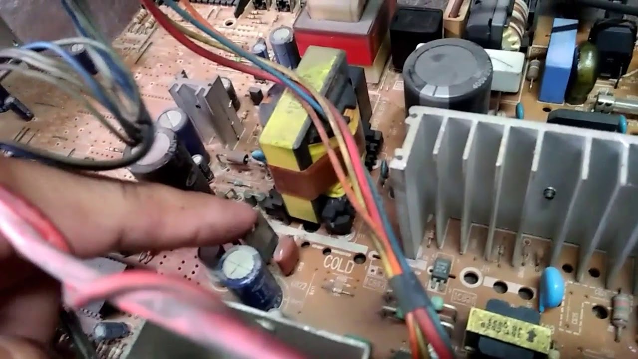 Crt tv parts and voltage tutorial using analog tester