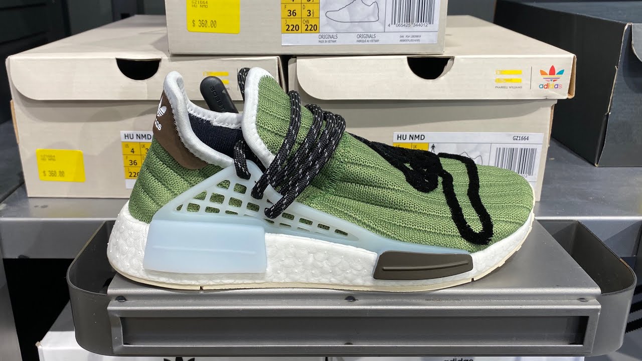 Adidas NMD Hu &ldquo;Pharrell X Billionaire Boys Club Running Dog Green&rdquo; - SKU: GZ1664