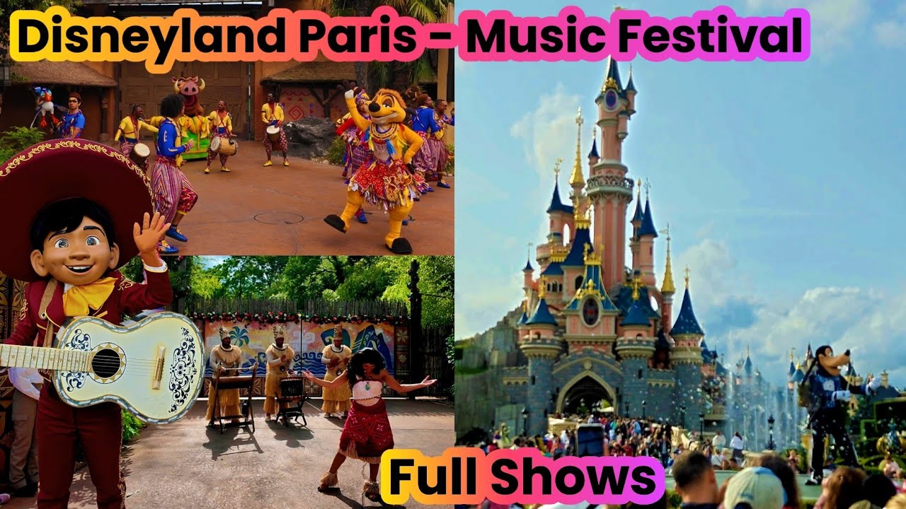Disneyland Paris Music Festival | Front Row POV with Timon, Moana, Miguel & More!