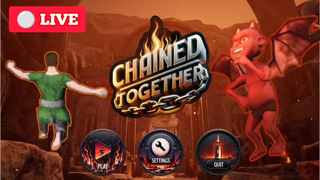 🔴LIVE CHALLENGE- Completing CHAINED TOGETHER in 3.5 Hours | CHAINED TOGETHER Gameplay