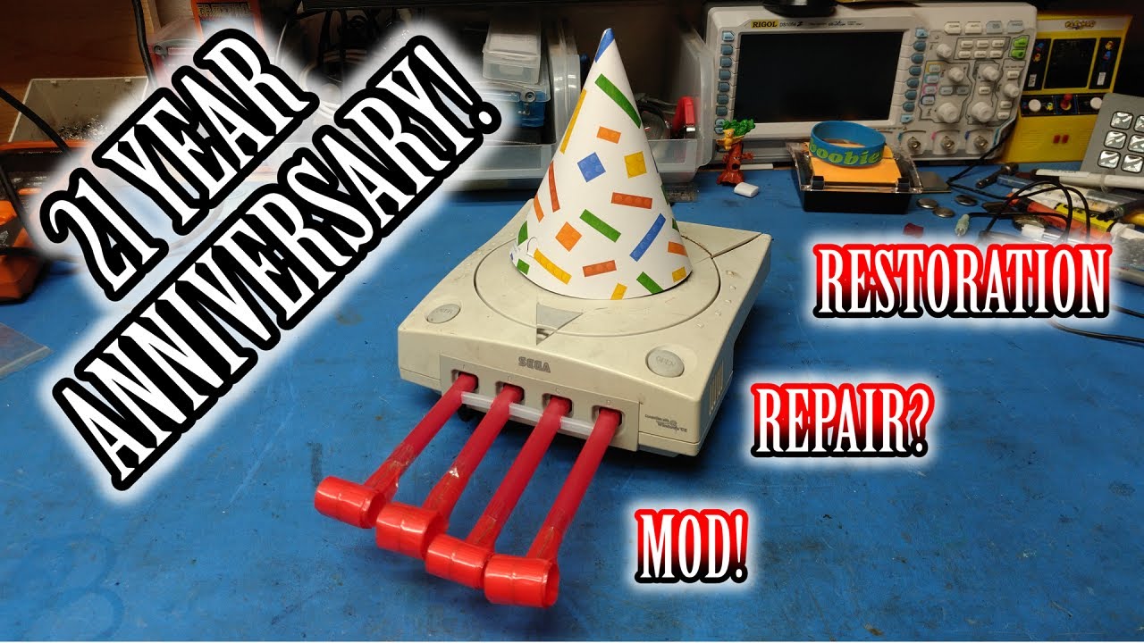 TWB #100 | Sega Dreamcast 21st Anniversary (NA Release) Restoration, Repair(?), & A Mod