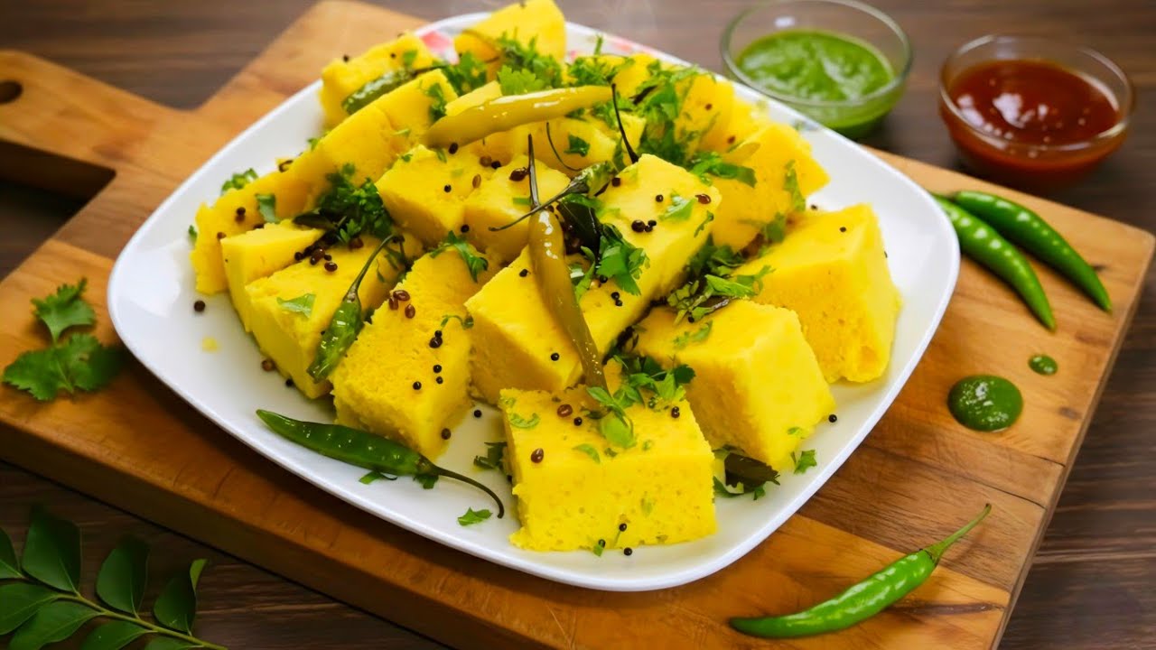 फक्त 4 गोष्टी वापरून परफेक्ट ढोकळा!😋 | Perfect Dhokla using just 4 things!