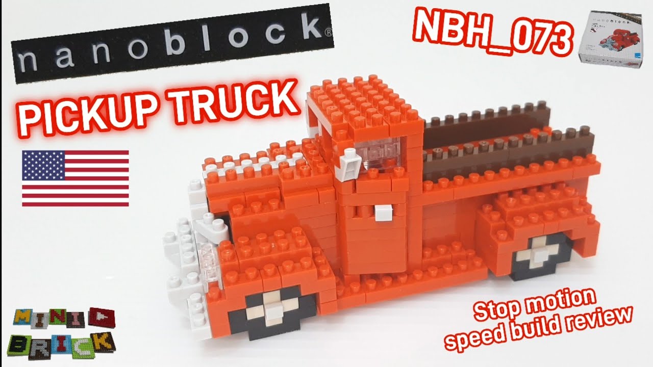 nanoblock NBH_073 | PICKUP TRUCK 🇺🇸 | Stop motion speed build review