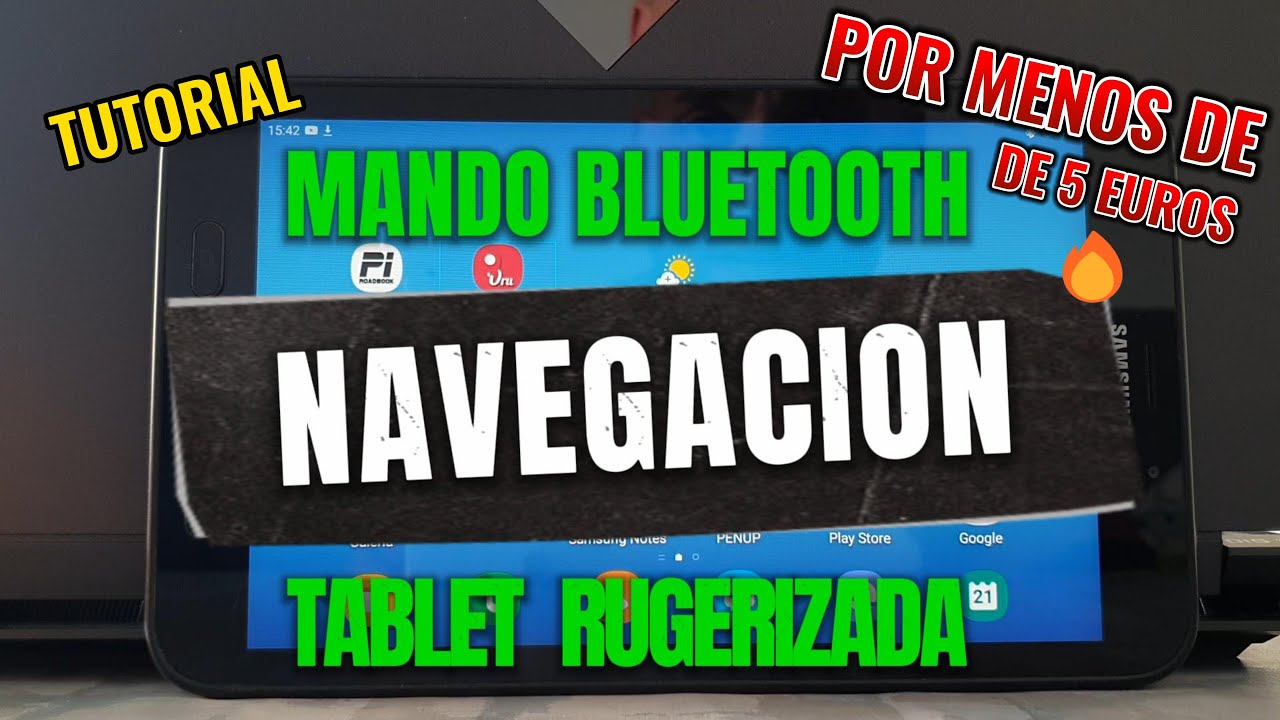 Tutorial MANDO BLUETOOTH, para TABLET  navegación en moto ORUXMAP y PISTE ROADBOOK