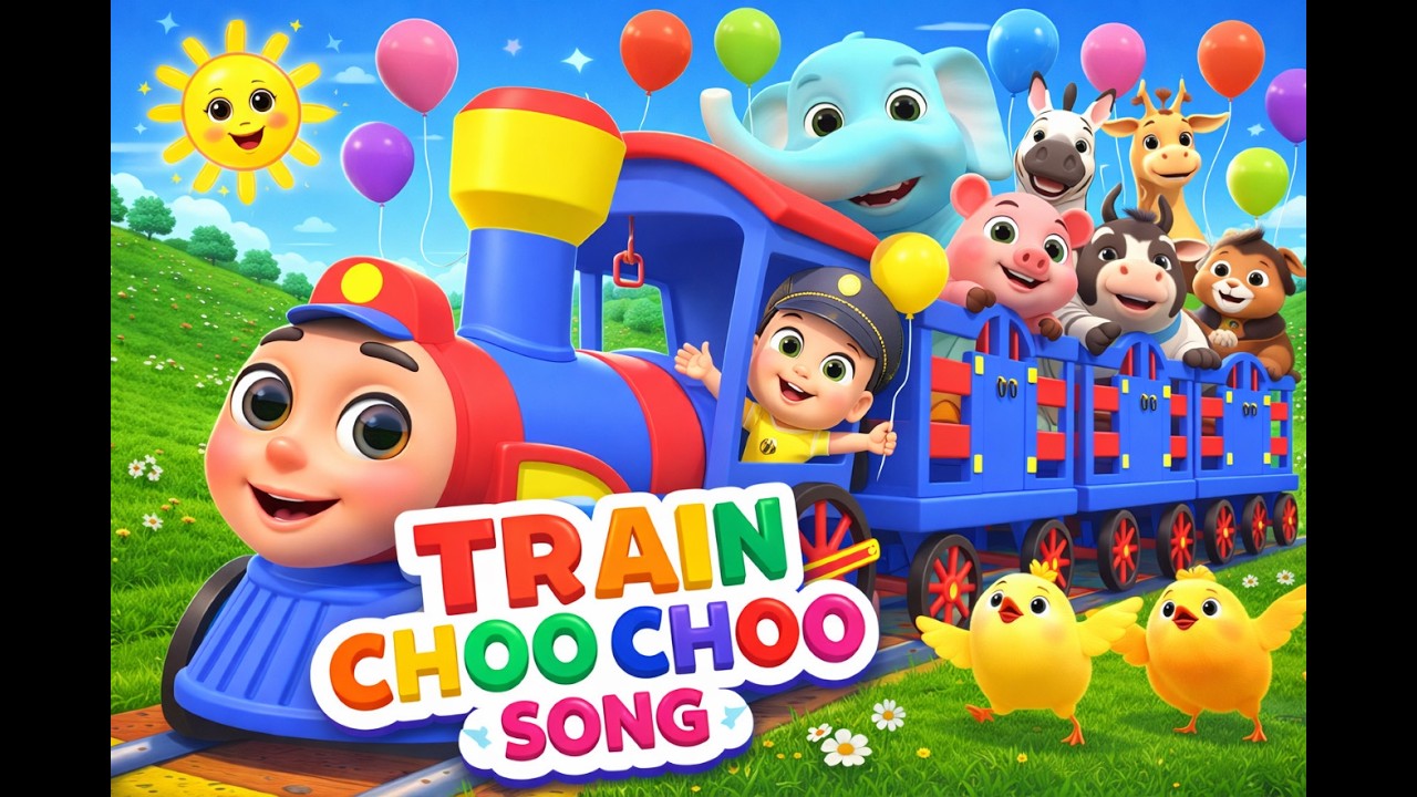 Choo Choo Train Song | Fun Train Nursery Rhyme for Kids