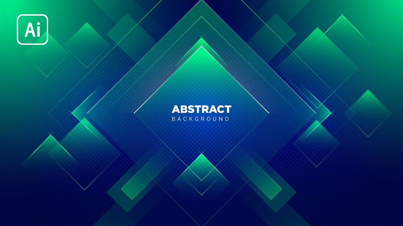 How To Make Modern Glossy Abstract Background | Adobe Illustrator Tutorial