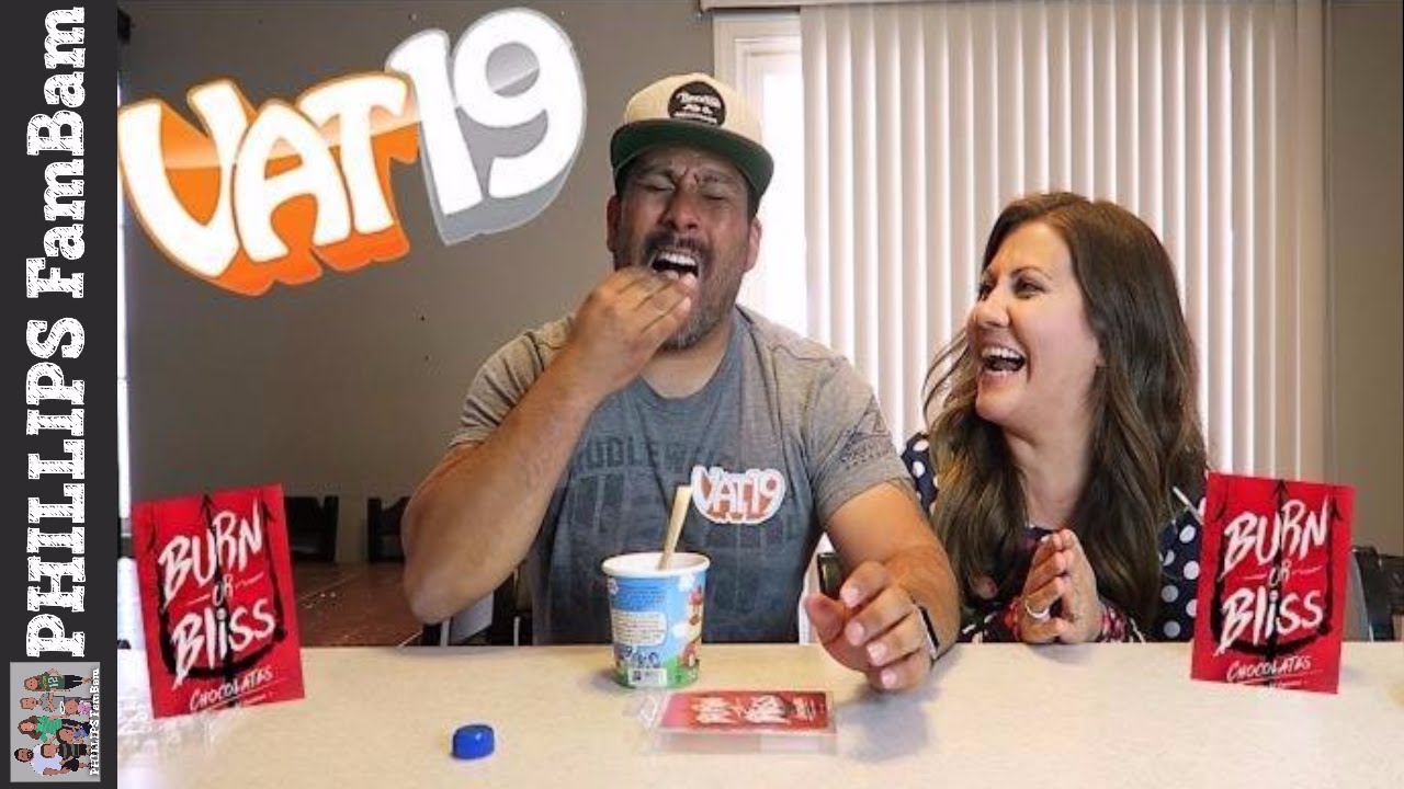 BURN OR BLISS | HOTTEST CHOCOLATE CHALLENGE | VAT19 SPICY ROULETTE CHALLENGE | PHILLIPS FamBam Vlogs