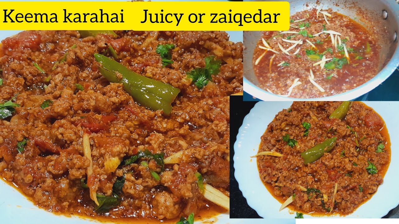 Tasty keema karhai /beef keema/bhuna huwa keema/keema meat recipe in 15 minutes