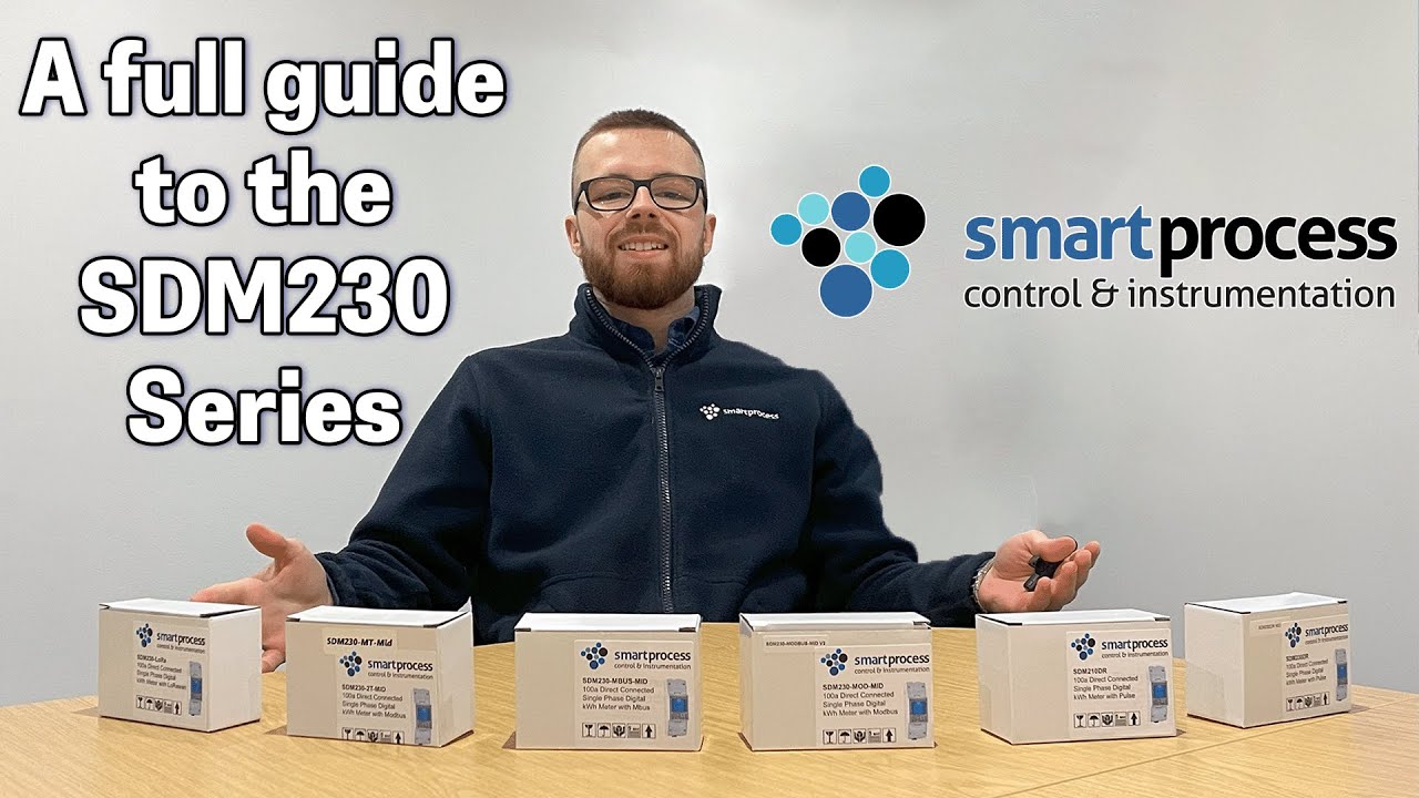 Overview of the entire Eastron SDM230 Series (100a Direct Connected, 2 module meters)