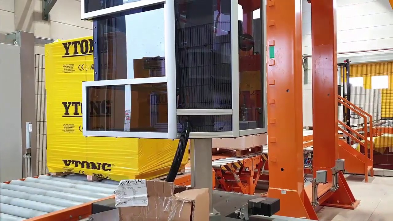 TGSlabelsystem Kabinli Palet Etiketleme Çözümü ve ERP Entegrasyonu Markem-Imaje 2200 Pallet