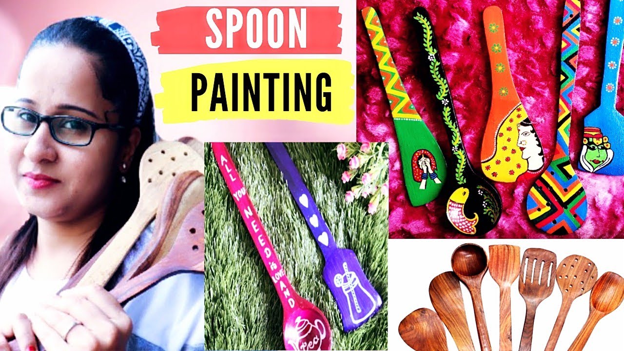 7 Amazing Spoon Painting Ideas || Kitchen Decor ideas || Kitchen Decoration Indian Style