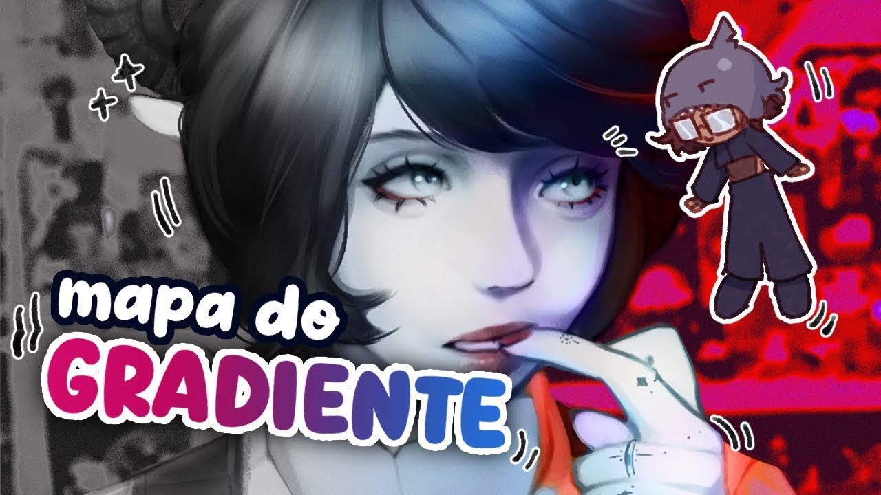 como usar GRAYSCALE e MAPA DO GRADIENTE no KRITA