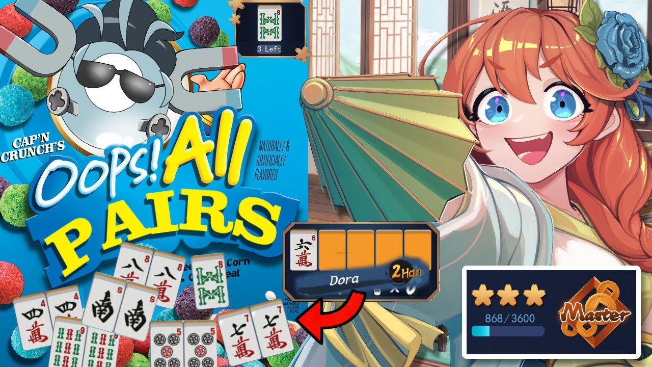 Drawing an ABSURD Amount of Pairs while Chat Gaslights Me into Chiitoi (Mahjong Soul / 雀魂)