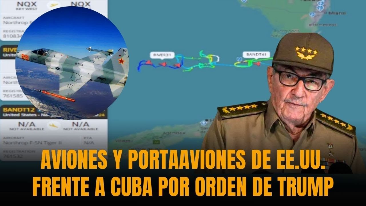 🚨 CERCO MILITAR: Trump posiciona portaaviones y aviones de combate cerca de Cuba | S&aacute;nchez Grass