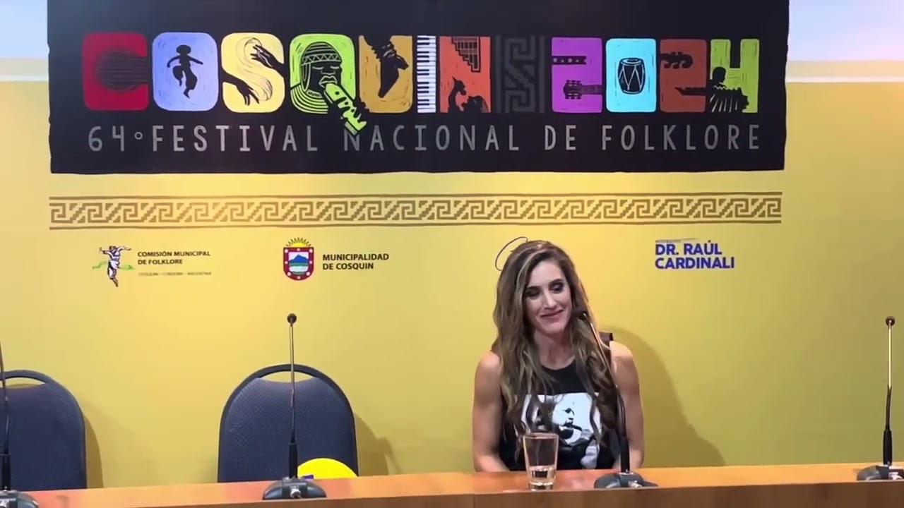 Conferencia de prensa de Soledad en Cosquín 2024