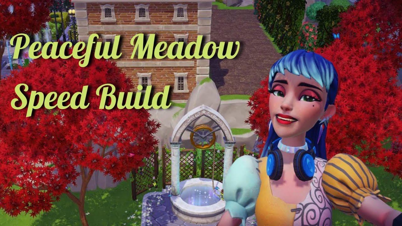 Tranquil Peaceful Meadow Speed Build Disney's Dreamlight Valley