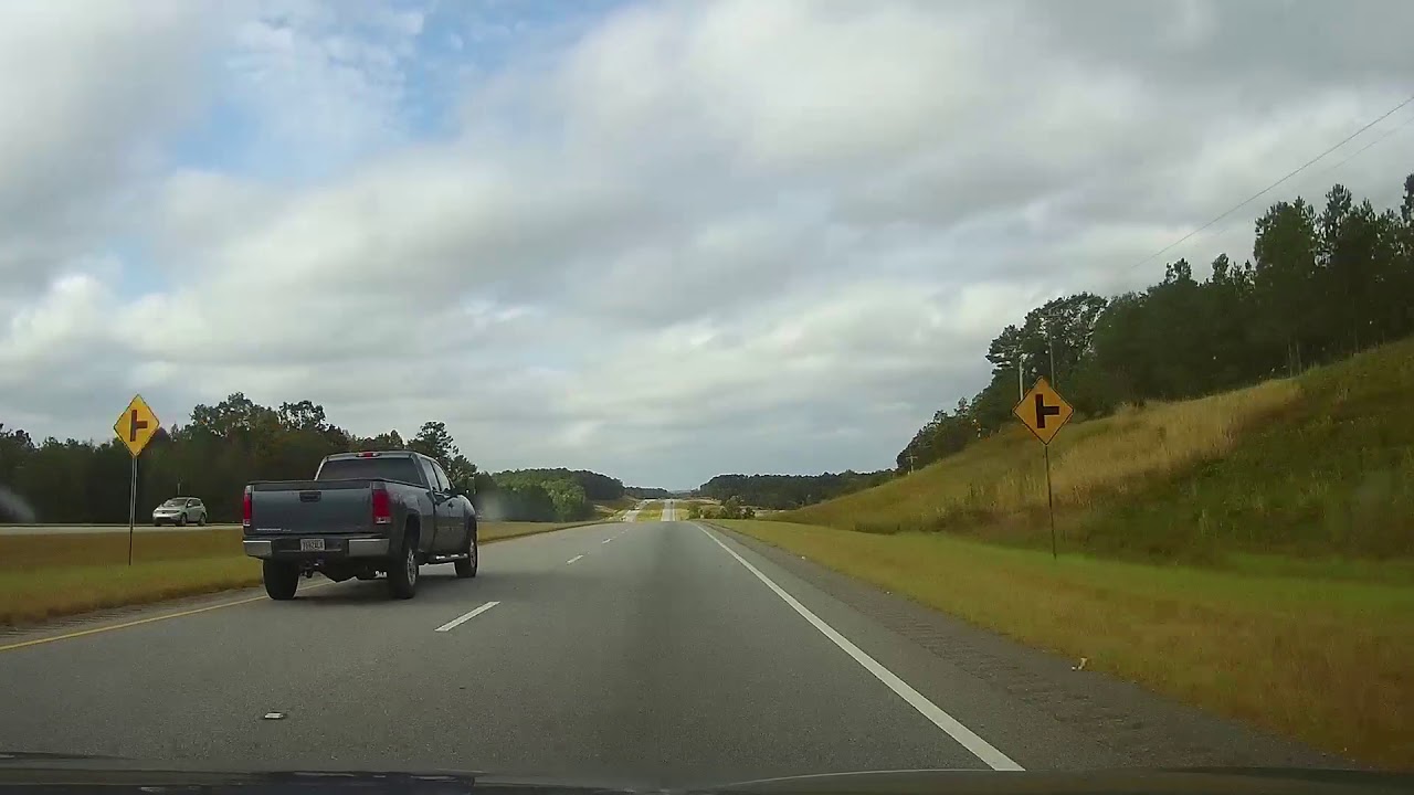 Driving from Eufaula to Dothan, Alabama