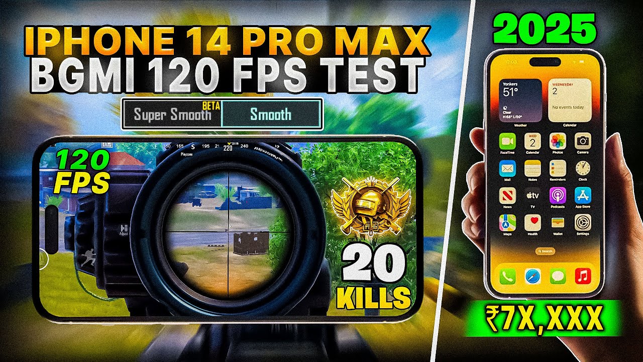 iPhone 14 Pro Max BGMI 4.0🔥 120FPS Ultra Smooth Gameplay | No Lag, No Frame Drop Test