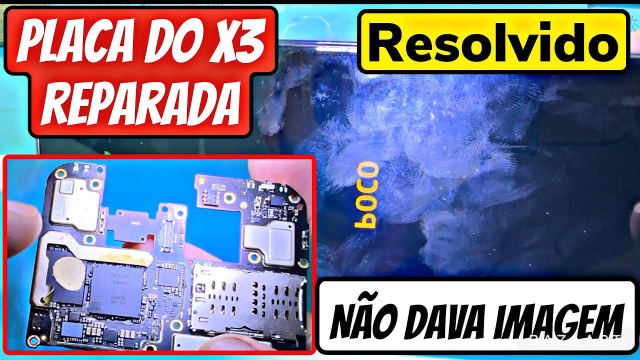 Xiaomi Poco X3 Pro Vibra mas não da imagem | Reparo avançado de placa Resolvido