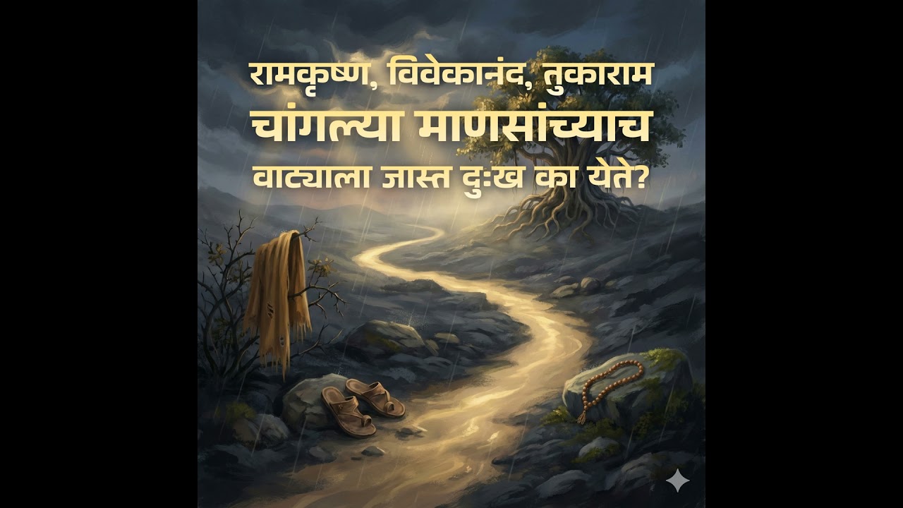 रामकृष्ण, विवेकानंद, तुकाराम, चांगल्या माणसांच्याच वाट्याला जास्त दुःख का येते?