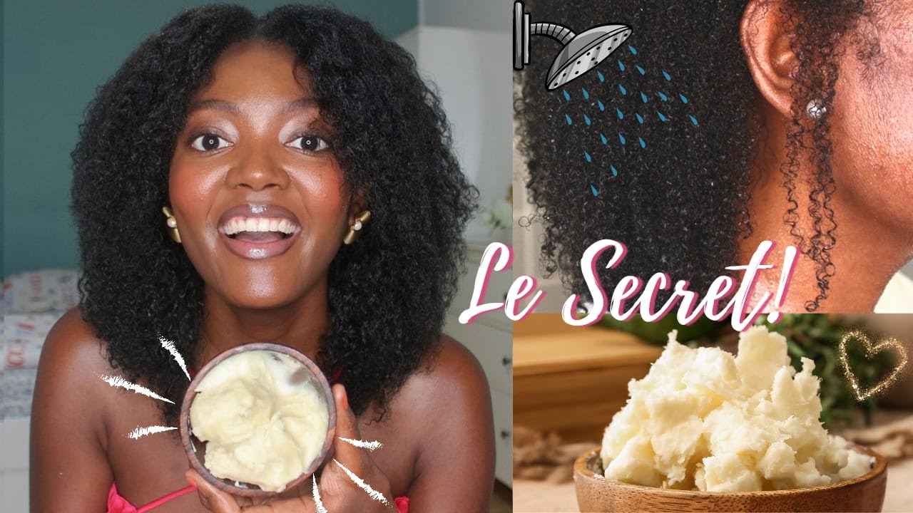 COMMENT avoir des CHEVEUX BOUCLÉS, HYDRATÉS et LONGS pendant 7 JOURS grâce au BEURRE DE KARITÉ?🥰🚿