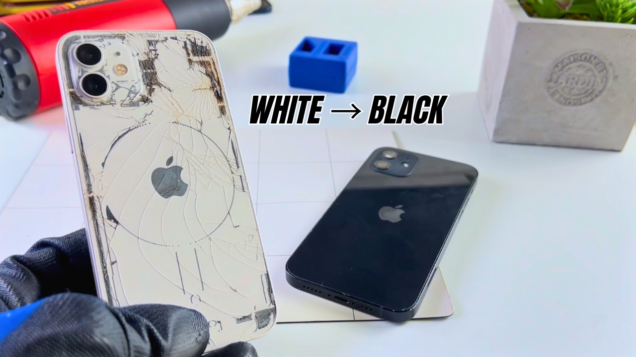 Превратите свой iPhone 12 из белого в черный… Полная конверсия!